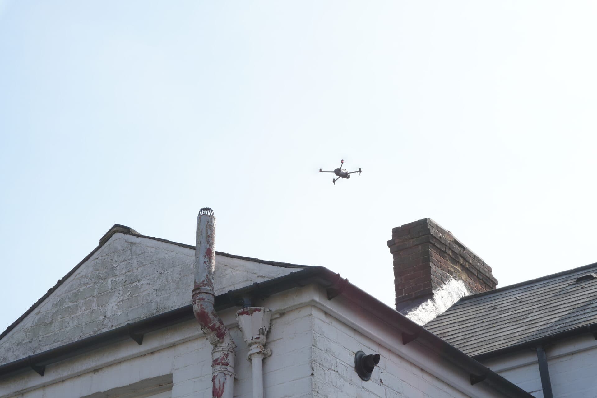 DJI Mavic 4 Pro drone used for professional roof surveys